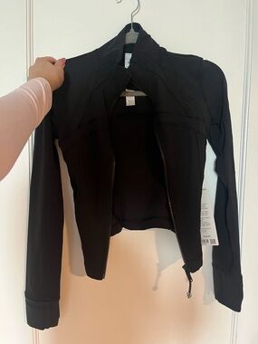 lululemon athletica Black Zip Front Bomber Jacket
